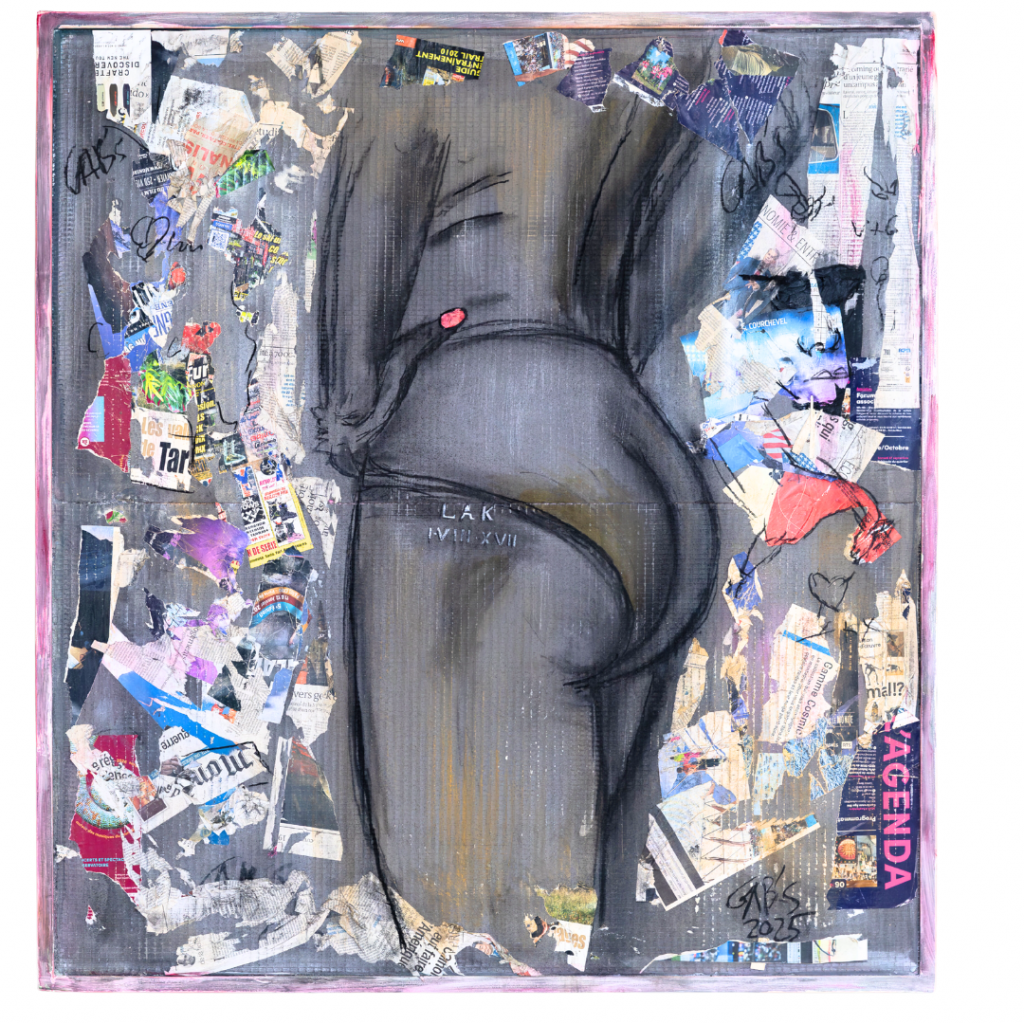 tableau peint main représentant femme